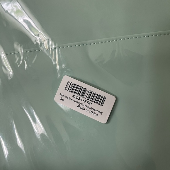 New 12.9"  Tablet Sleeve Padded Mint Green for ipad Pro Surface Pro Galaxy TabS8 - Picture 9 of 13